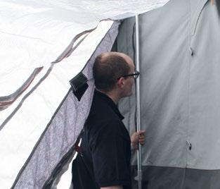 NB: This supports the rear of the awning placing less stress on the OPUS tent. 10.