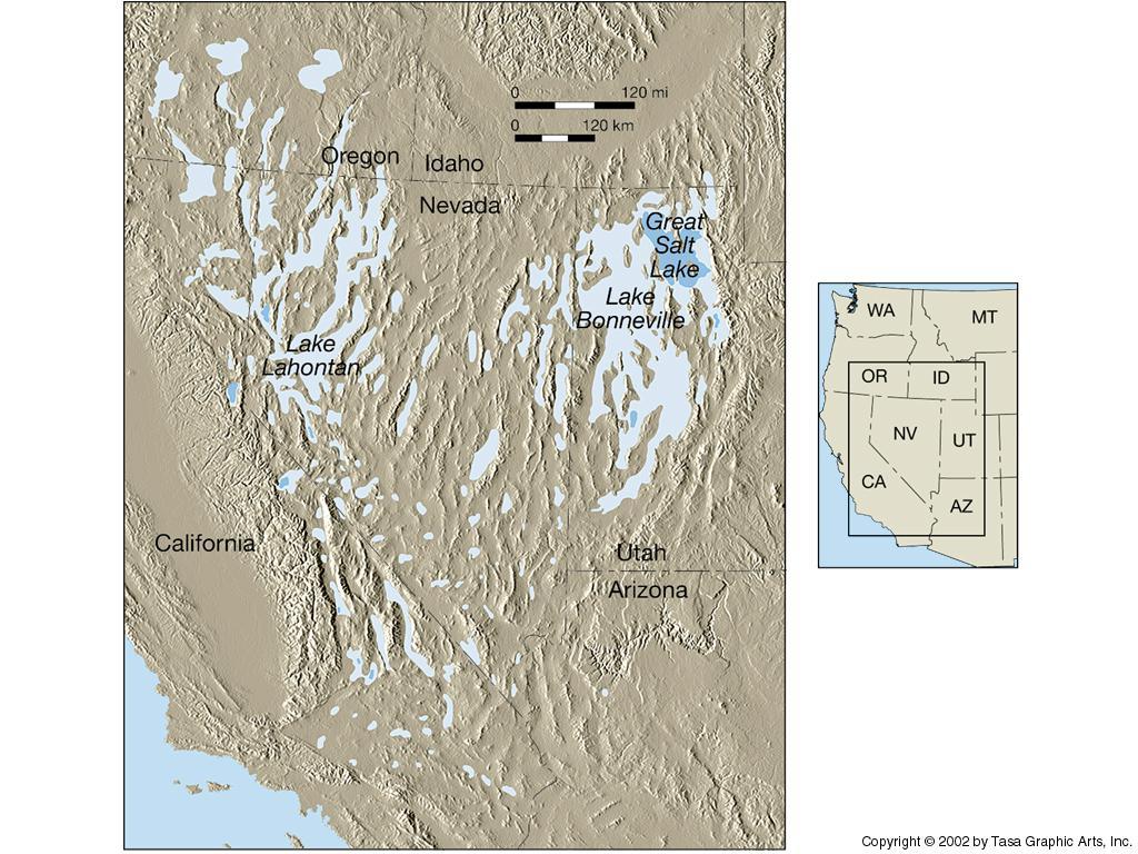 Pluvial lakes of the Western United States. (After R. F.