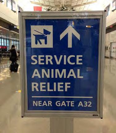 Service animal relief areas Ubiquitous
