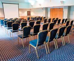 The Maidstone Suite and Hogarth Suite also overlook the central courtyard, with the Chatham Suite and Rochester Suite adjoining the Hogarth Suite to provide ideal breakout areas for larger meetings.