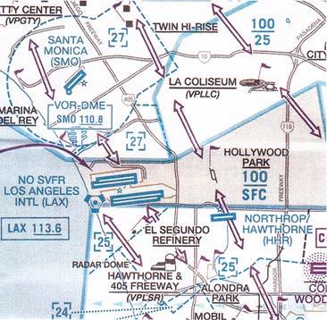 communication with LAX tower before entering the airspace The Class D airspace north of LAX extends from the surface to 2,700 ft.