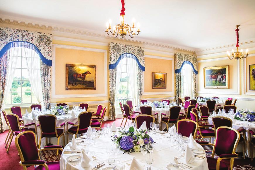 The Derby Room: A versatile room with stunning views across the golf courses towards the famous Epsom race course, the Derby Room is ideal for dinners, lunches, and meetings.