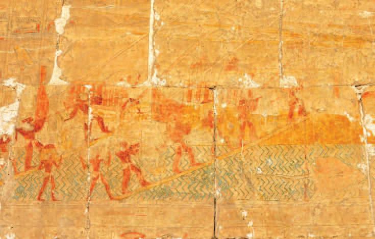 Discover Ancient Egypt Bas-relief on the walls of Hatshepsut s temple showing the results of the trade mission to the land of Punt.
