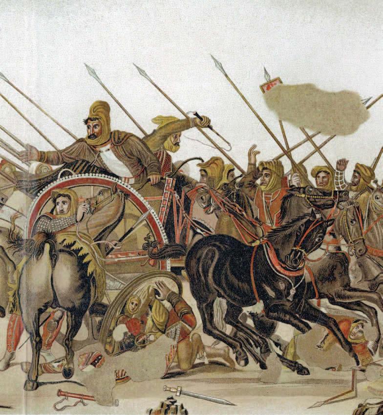 History and Conquest This mosaic depicts the battle of Alexander the Great against Darius III possibly at
