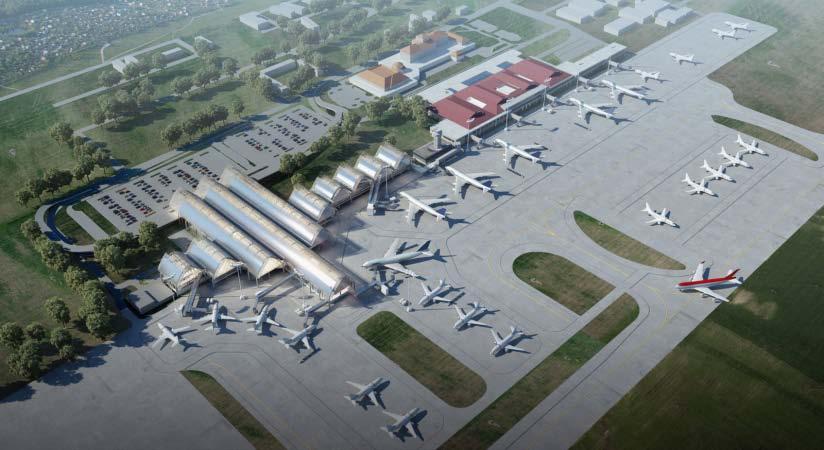 Construction of new Integrated Terminal (T2) with associated apron Ultimate Capacity of