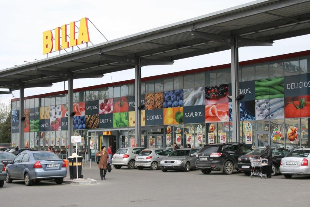 AUSTRIAN INVESTMENTS IN ROMANIA BILLA Romania Billa has increased it s network of shops