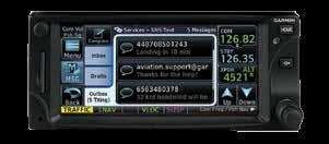 You can pair an Apple mobile device running Garmin Pilot to your GTN via the Flight Stream 210 or 510, and with an optional GSR 56 datalink, access text and voice services both in-flight and on the
