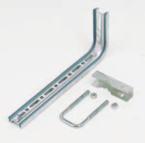 L Bracket & Toolless Clip For use when access to ground floor is limited Use with round post sizes 0.