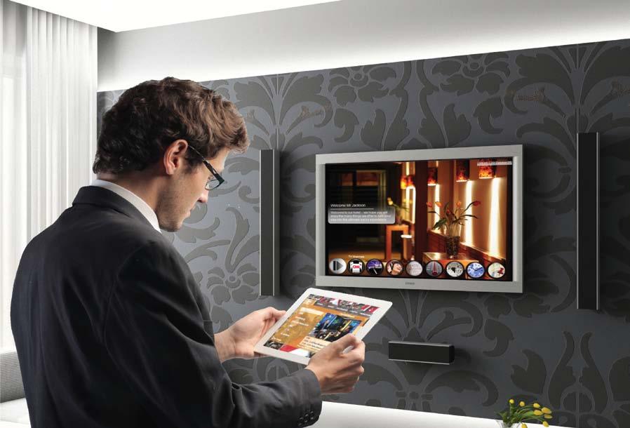 anywhere in the hotel Carrier class mobile TV system enables live
