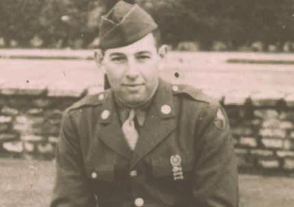 After completing infantry basic training at Camp Croft, South Carolina, he was shipped overseas to England and assigned to the 116th Infantry Regiment of the 29th Infantry Division.