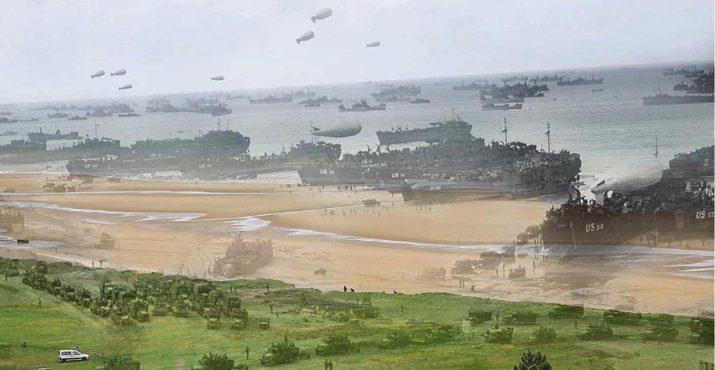 STAND WHERE HISTORY WAS MADE For over two-and-a-half years the Allies planned and gathered their military strength to launch the decisive amphibious invasion of northern France and strike a mortal