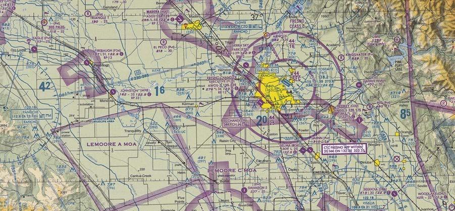 Fresno Fighter Departure / Return Paths: South The fighters depart on an IFR clearance using the Fresno Standard Instrument Departure.