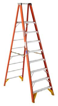 Local: 972-247-8871 Fiberglass Electricians JobStation The Old Blue Series Electrician's ladder is not your ordinary stepladder -- it's a Jobstation.