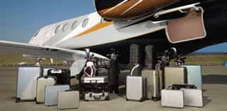 The Phenom 300 s baggage compartment is large enough to hold 6 golf bags or 6 pairs of skis, plus 6 garment bags, 6 roll-on bags and 6 laptop bags.