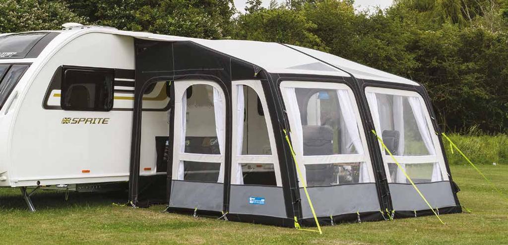 Suitable for caravans with a rail height of 235-250 cm READY Model Code Width Depth Pack Size cm Weight Min.