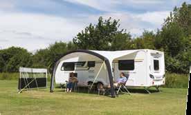 Page 20 200 260 Fiesta Pro Elegant style with the option of a zip on canopy and an annexe