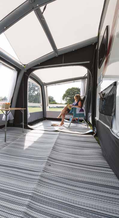 40Optional Equipment Carpets designed to fit your awning Luxury, breathable carpets available for every model Key Features of Kampa Carpets
