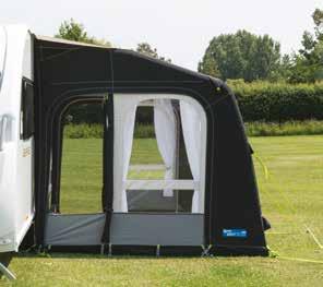 other inflatable awning on the market. The taut Dual-Pitch roof line is also designed to perform.