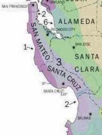 Santa Cruz County Zones Zone 1 -- Coastal Fog Belt Zone 2 --Coastal Mixed Fog Zone 3 -- Coastal Valleys