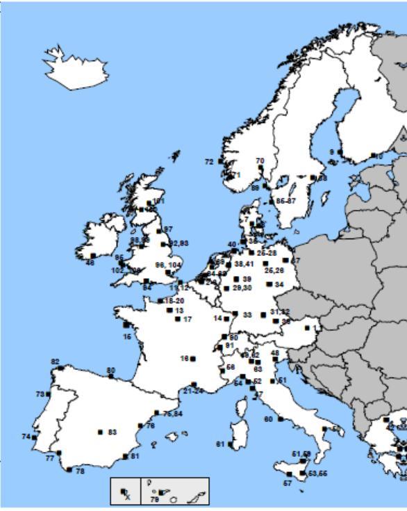 Rafinerije u EU U EU zemljama postoji oko 100 rafinerija za preradu sirove nafte. Nemačka i Italija imaju najveći broj rafinerija. Luksemburg nema ni jednu.