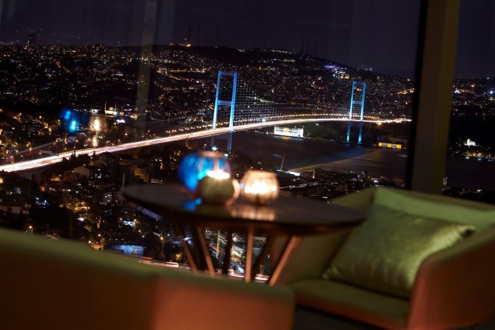 Offering stunning views over the Bosphorus, the magnificent towering Renaissance Istanbul Polat Bosphorus reflects the modern life style norms with its modern architectural design.