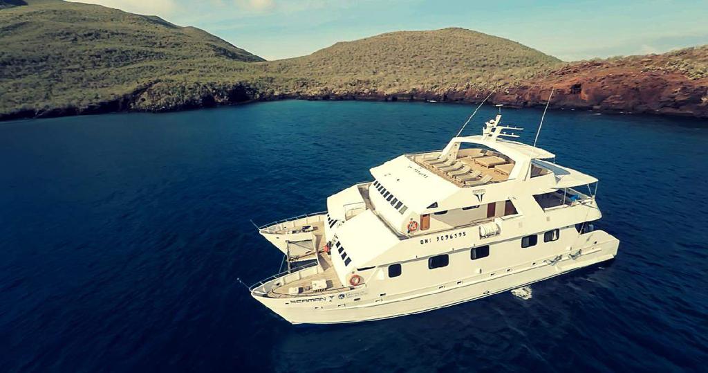 M/C GALAPAGOS SEAMAN JOURNEY M/C GALAPAGOS SEAMAN JOURNEY More than a First Class Catamaran The smart choice to enjoy the remote Galapagos Islands in comfort The Seaman Journey has several resting