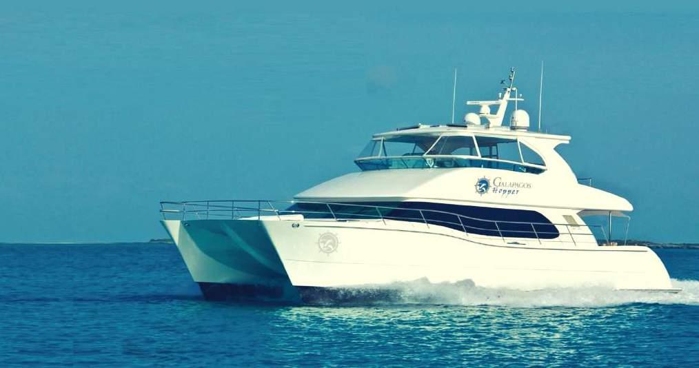 BRAND NEW CATAMARAN GALAPAGOS HOPPER GALAPAGOS HOPPER An Exclusive Option for Hotel based day tours The Galapagos Hopper is the newest boat to join the Galapagos Journey Fleet The smart option to