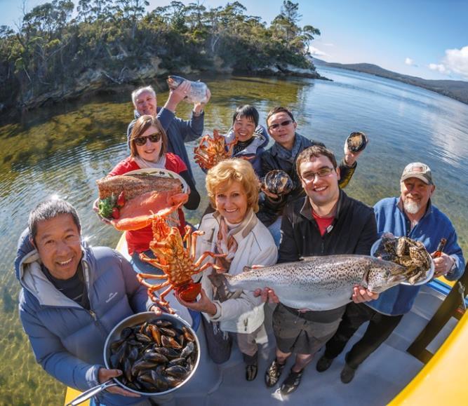 After collecting all our sensational seafood, it s time to stretch your legs with a stroll onshore. As the boat nudges onto a deserted Bruny Island beach, you ll feel sand between your toes.