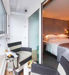 YOUR SUITE There are six grades of cabin categories: Royal Panorama Suites (Category 6: 336 & 337) are situated at the aft of the Diamond Deck and at 325 square feet are the largest on board.