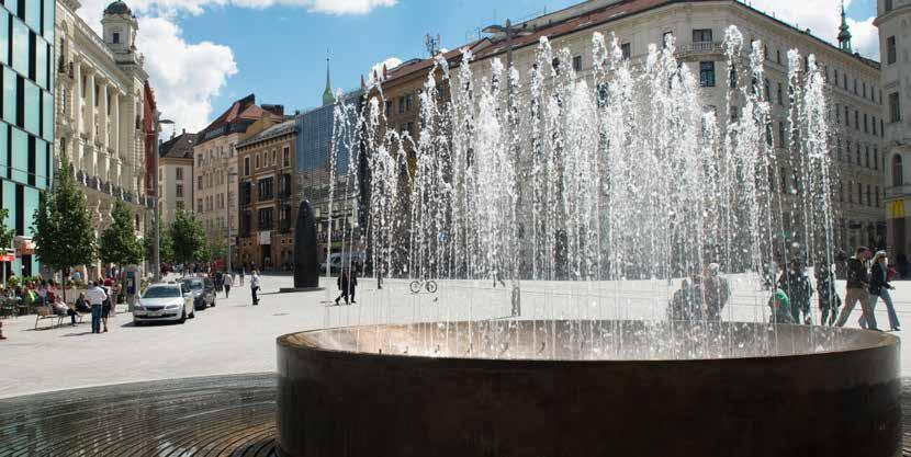 HIGH QUALITY OF LIFE Brno, lying between the Bohemian-Moravian forested highlands and the fertile South Moravian lowlands with vineyards, offers its residents and visitors a high-quality and