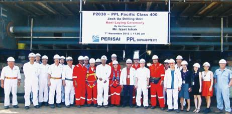Scheduled for delivery in the second quarter of 2015, the rig will have specifications that are similar to the first jack-up unit, now named Perisai Pacific 101, which was awarded to the yard in May