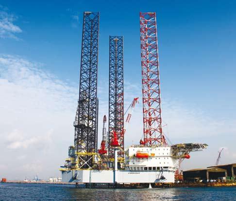 The high-specification unit is capable of operating in deeper waters of 400 feet and drilling high pressure and high temperature wells to depths of 30,000 feet.