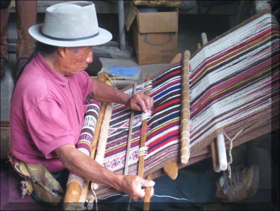 Weaving a History in the Land of the Inca To weave is an essential element in the Otavalan culture. It has been greatly valued by its people and practiced with great pride.