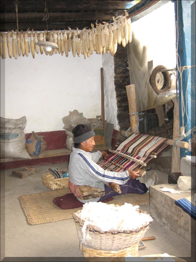 In the afternoon, we also have a special visit to master weaver José Cotacachi s workshop and home with treadle looms. Jose learned to weave when he was 9 years old.