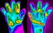 6 F (7 C) to mimic the human hand Replicates performance of winter gloves under humidity, wind chills, and extreme temperatures (down to -40 F) Tiny pores on metal hand simulate sweating to allow us