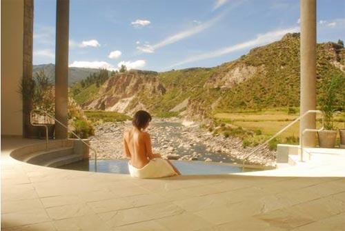 At an altitude of 3250 metres above sea level and twoand-a-half hours travel from the city of Arequipa, our hotel nestles on the banks of the River Colca.