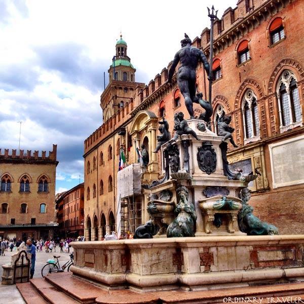 The Flavors of Bologna We ll leave by coach from Polesella for Bologna. Bologna is a university city known for its terracotta medieval buildings adorned with miles of porticoes.