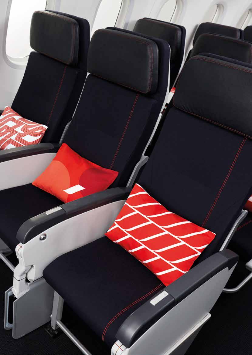 Premium Economy, more comfort and services The Premium Economy cabin offers a more comfortable and affordable way to fly in an exclusive space, with 40% more room compared to an Economy seat.