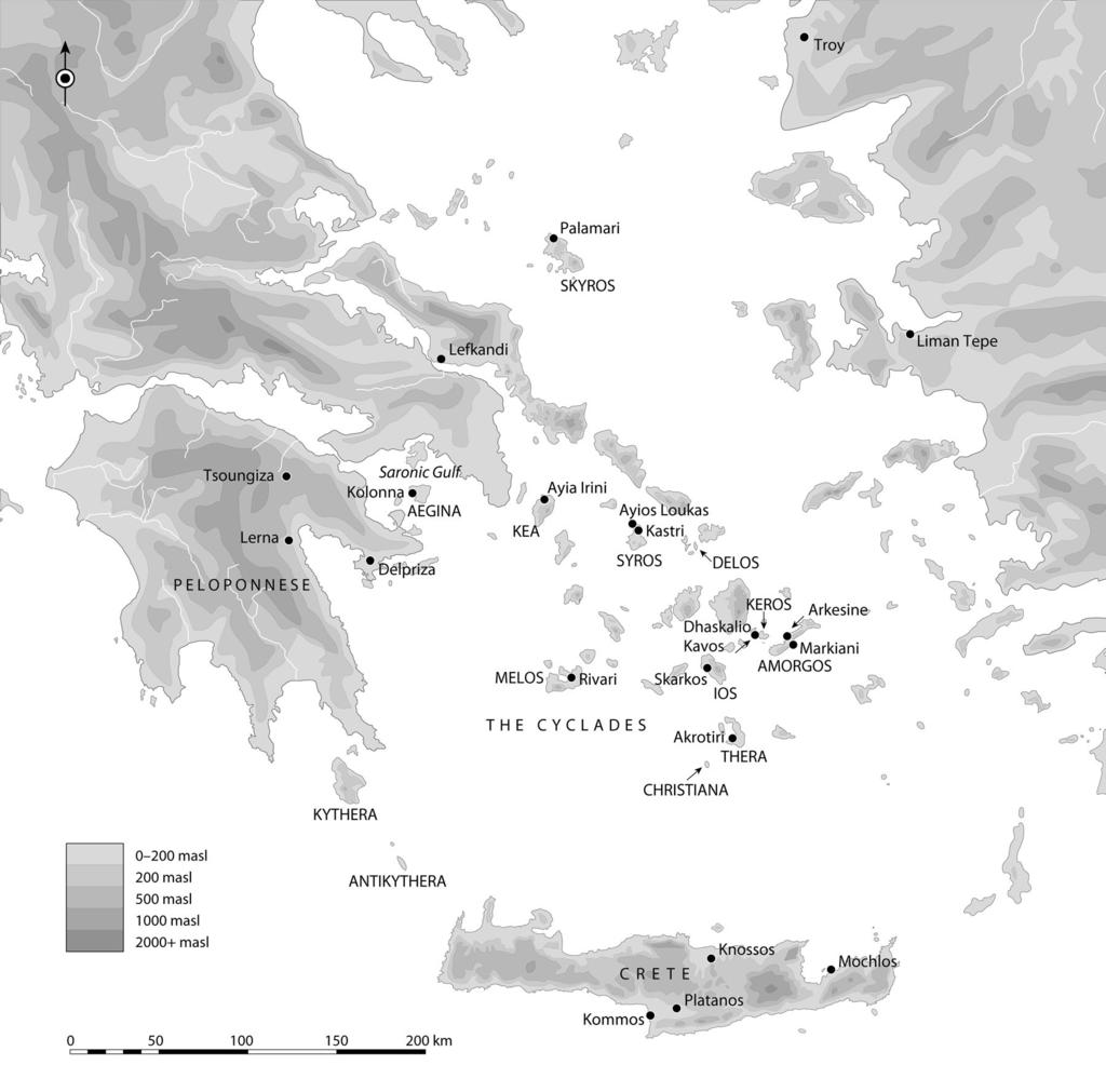 530 jack l. davis [AJA 117 Fig. 2. Map of the Aegean, with toponyms mentioned by Broodbank and Pullen (drawing by R. Robertson).