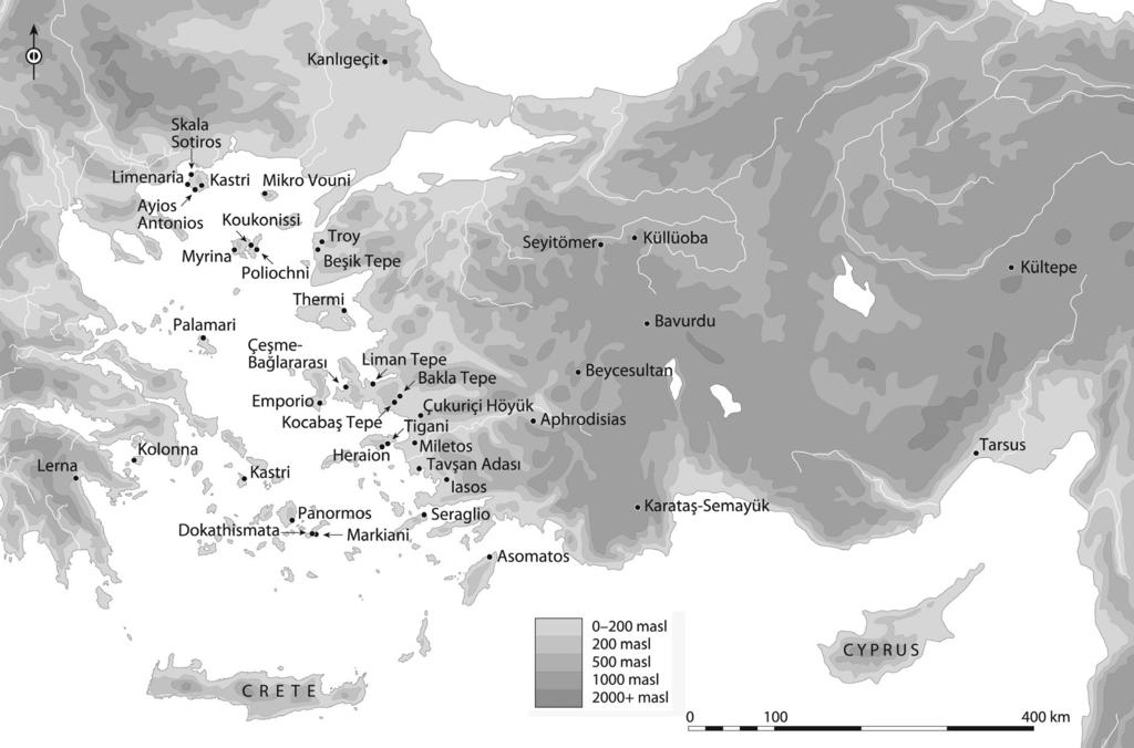532 jack l. davis [AJA 117 Fig. 4. Map of the Aegean, with toponyms mentioned by Kouka (drawing by R. Robertson). in this Forum.