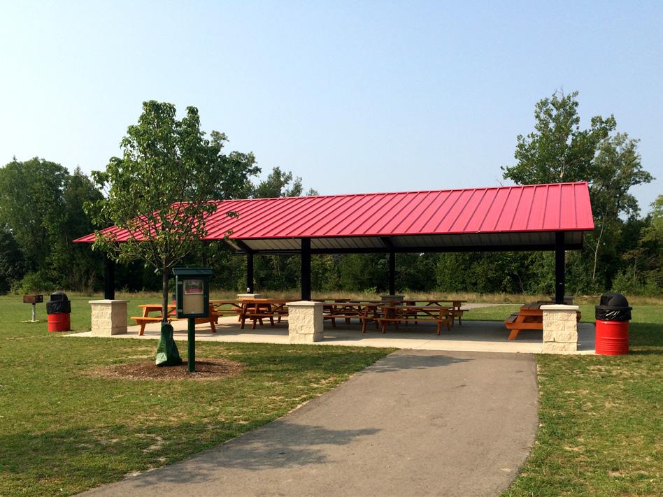 shelter rental Information CHIEF GENE SHEPHERD PARK SIZE: 40 X 60 CAPACITY: 170 parking spaces Seating for 70-80 FEE: $170 - Shelby/Utica residents $200 - Non-residents Shelby s newest park, Chief