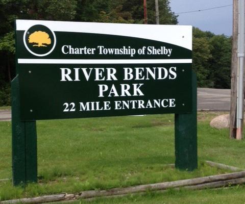 Park Information RIVER BENDS PARK RYAN ROAD ENTRANCE: East side of Ryan Road, South of 22 Mile Road 22 MILE ENTRANCE: South side of 22 Mile Road, West of Shelby Road River Bends Park is indeed an