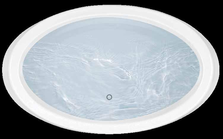 Overflow is a safety feature we include that allows water to flow back to the drain, before it reaches the rim, if the bath is overfilled.