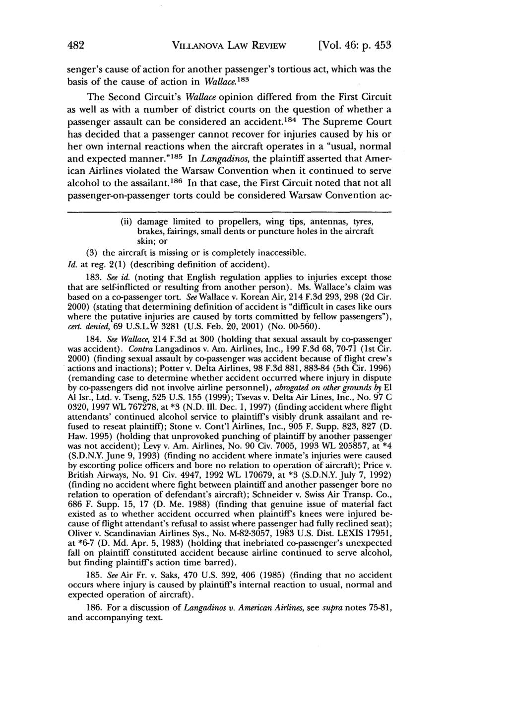 Villanova Law Review, Vol. 46, Iss. 2 [2001], Art. 4 VIILANOVA LAW REVIEW [Vol. 46: p.
