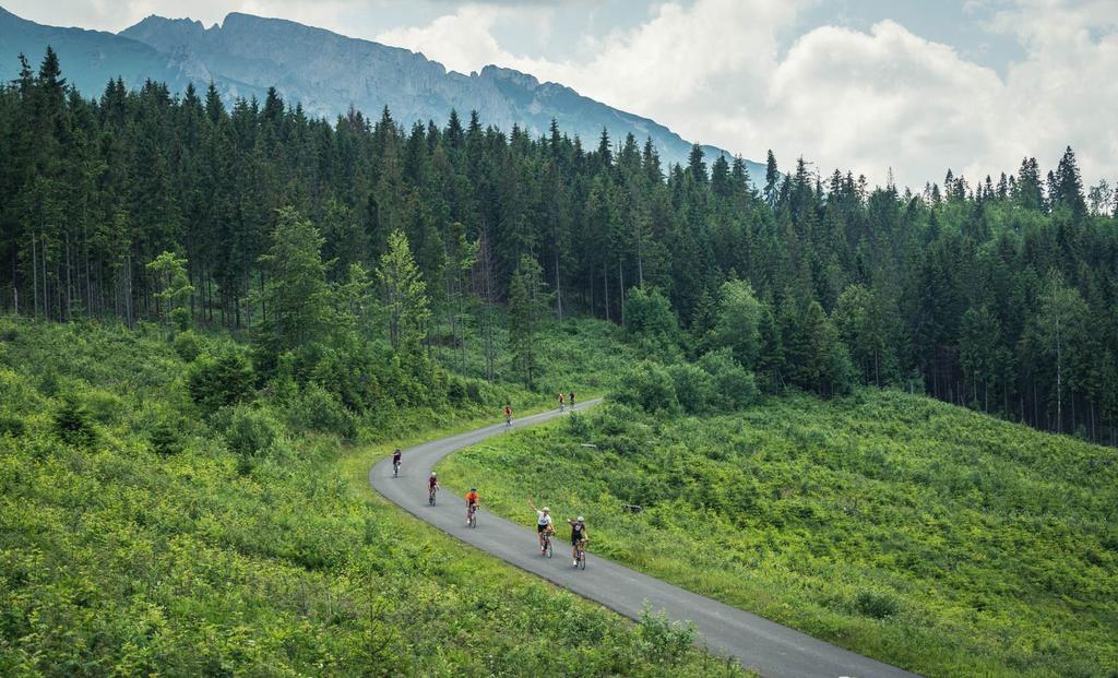 Riding The Tatra Mountains stretch across Poland and Slovakia offering a rich tapestry of scenery to explore by bike.