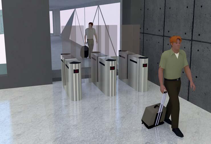 UPON LANDING After landing, passengers must feel safe as long as they walk towards the terminal building.