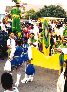The Carnival in Montserrat takes place between Christmas and New