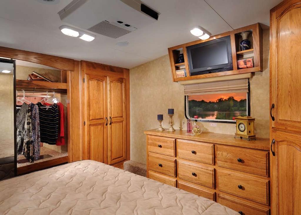 The Brookstone master suite will give you the feeling of a four star hotel every night. The spacious dresser will be sure to hold even the largest items with ease.