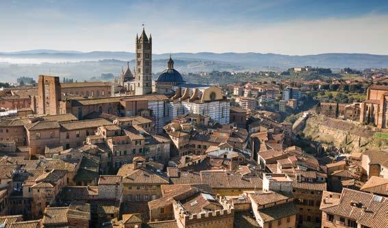 Pisa, Cathedral of Siena Premium mini-coach transportation Experienced driver and tour leader 6 NIGHTS from 2,725 * per person 354 * + VALID FOR TRAVEL: Selected Wednesdays & Fridays, 9 May - 10 Oct
