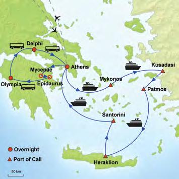 Classic Delight SM (A) Kids cruise FREE 9 Days from $1581-Land Only, 3 Nights Athens, 3-Day Classical Tour & 3-Day Cruise Venetian fortress Koules in Heraklion, Crete DAY 1, SUN ATHENS: Upon arrival